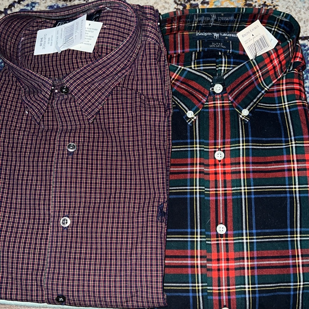 Ralph Lauren NWT XXL long sleeve even shirt lot. See details.